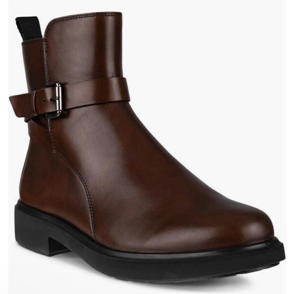NIB Women’s ECCO Metropole Amsterdam Brown Leather Waterproof Boots size 10
